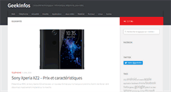 Desktop Screenshot of geekinfos.fr